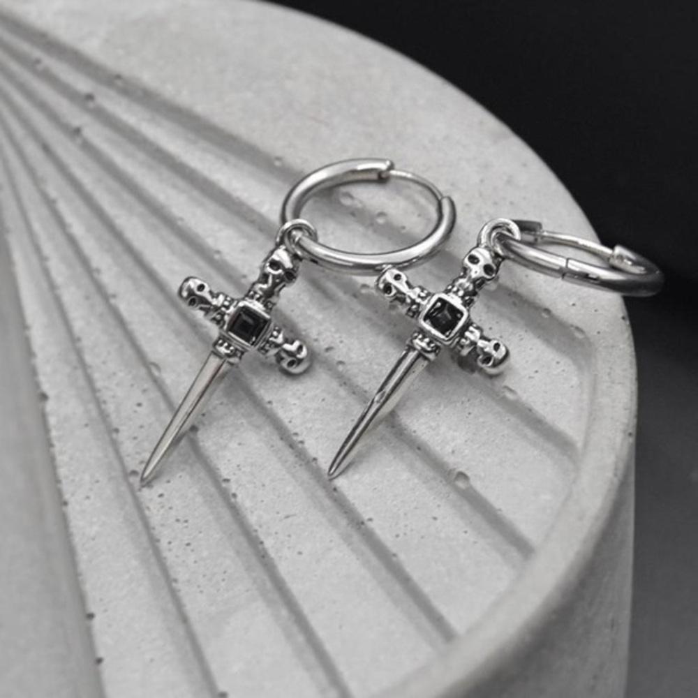 Skull Cross Earrings